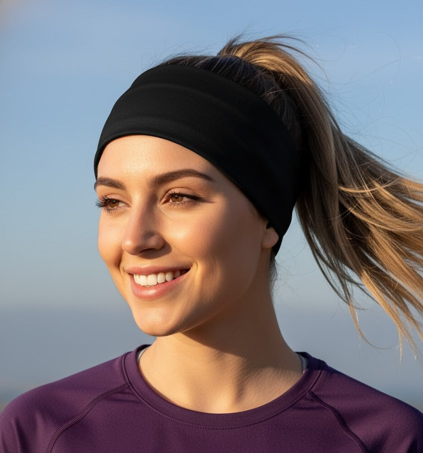 Lunabands_Jet_Black_Block_Multi_use_Running_Bandana_Headband