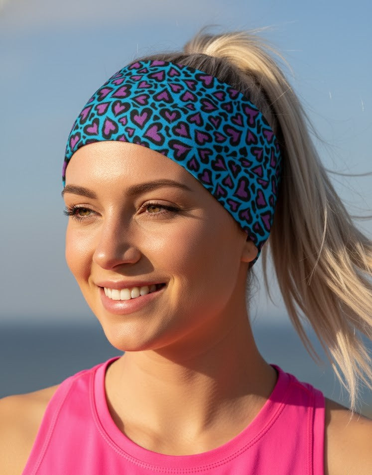Lunabands_Pink_Love_Hearts_Multi_use_Running_Bandana_Headband