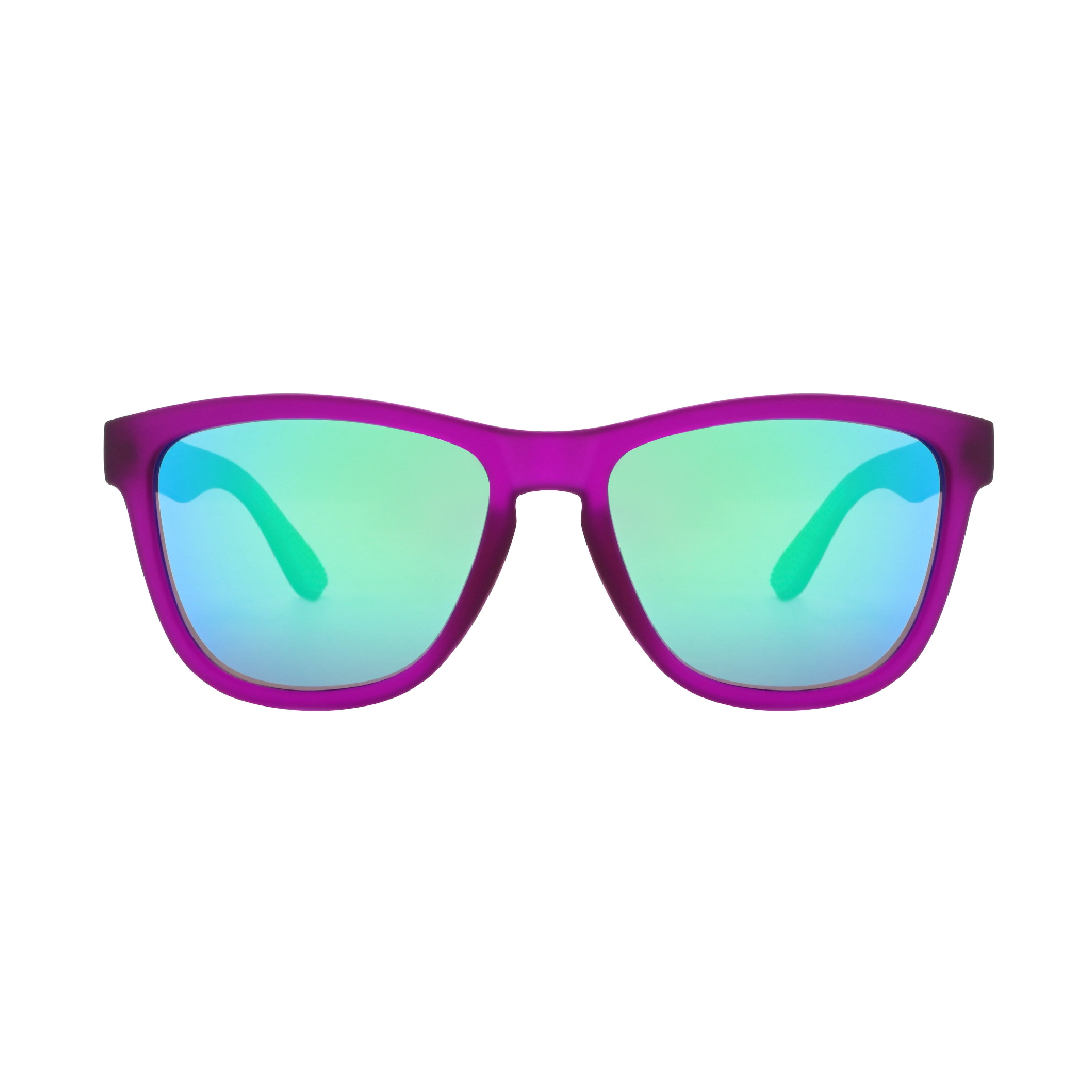 Lunabands Purple Marathon Running sunglasses polarised UV400 lenses, non-slip grip, Ocean plastic frame