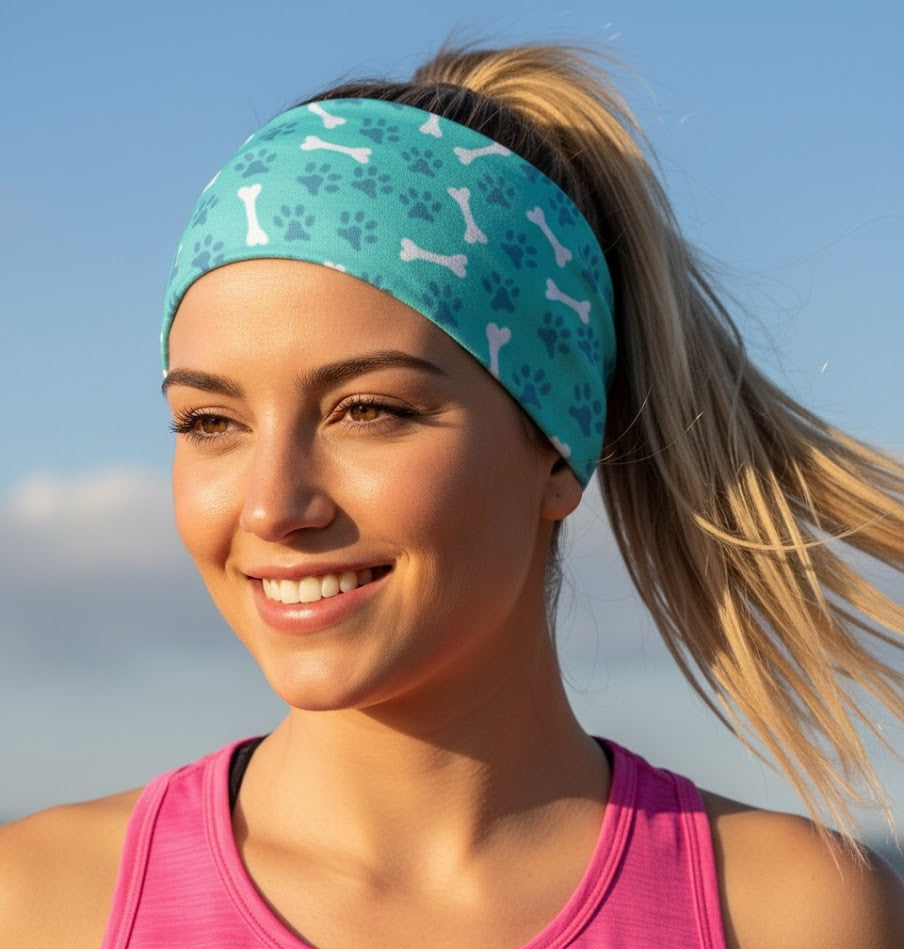 Lunabands_Ringo_Dog_Paw_Multi_use_Running_Bandana_Headband