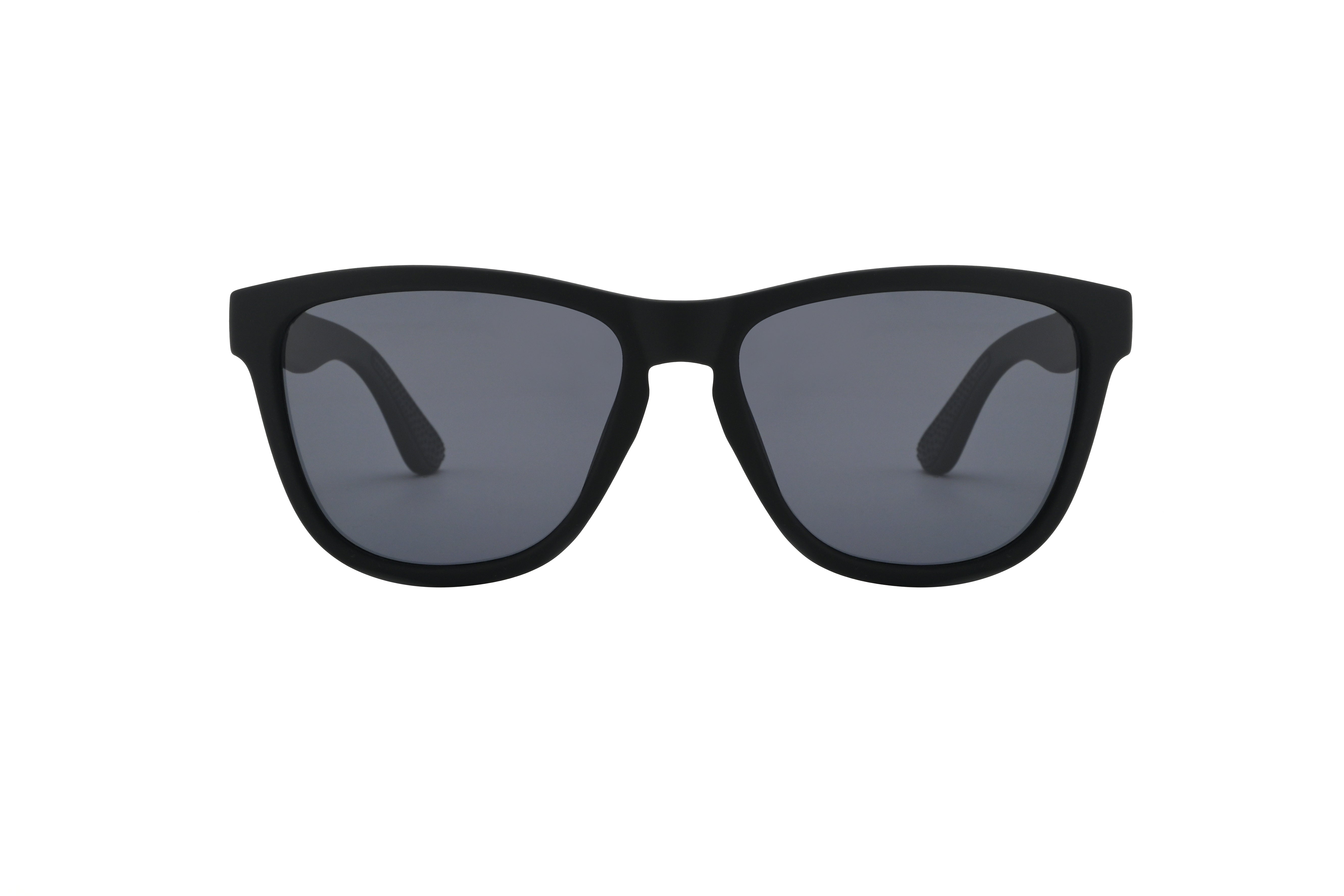 Lunabands navy sunglasses with blue polarised UV400 lenses, non-slip grip, and eco-friendly ocean plastic frame