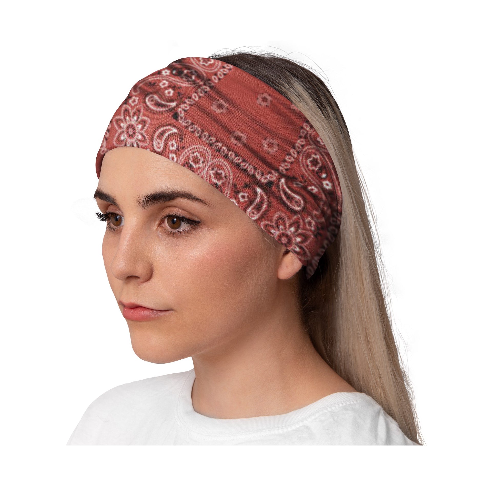 Lunabands Paisley Park Womans Ladies Fashion Designer Multi Use Multifunctional Trail Running Gym Snood Bandana Headband Fitness Headbands