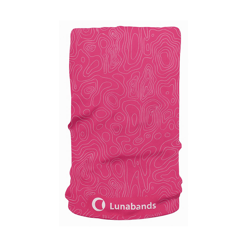 Lunabands Pink Contour Multi use Running Bandana Headband
