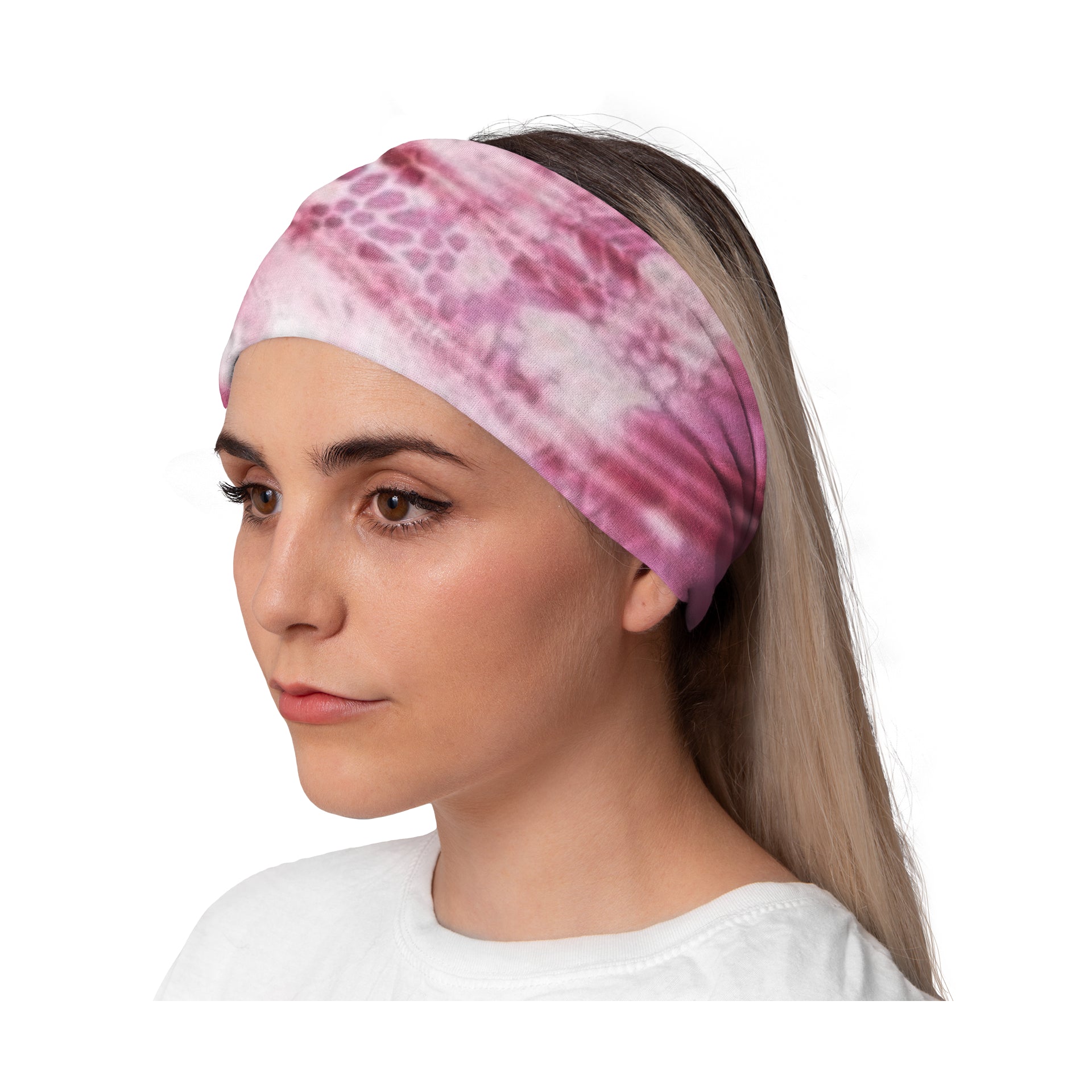 Lunabands Pink Viper Multi use Running Bandana Headband