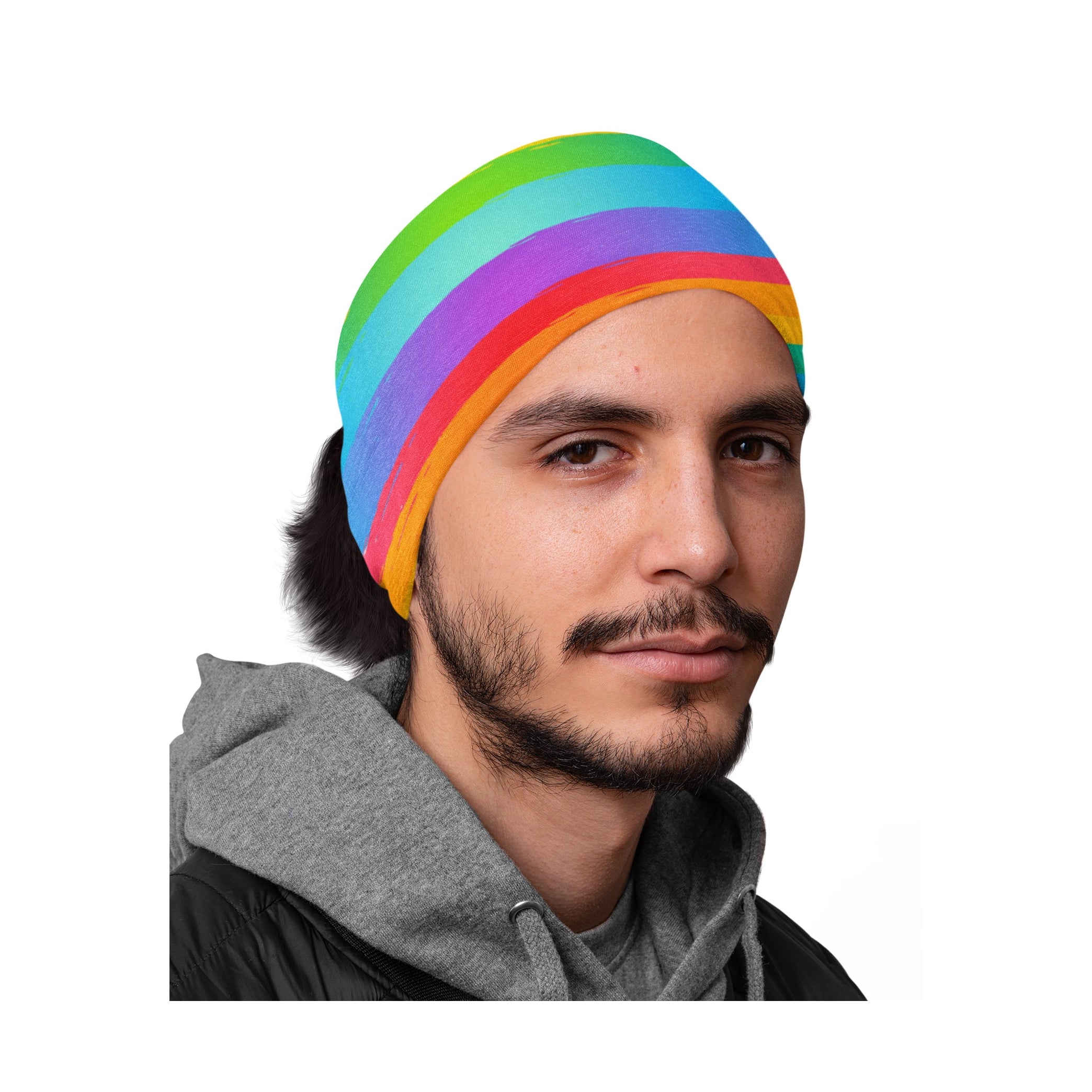Lunabands Painted Rainbow Multi use Running Bandana Headband