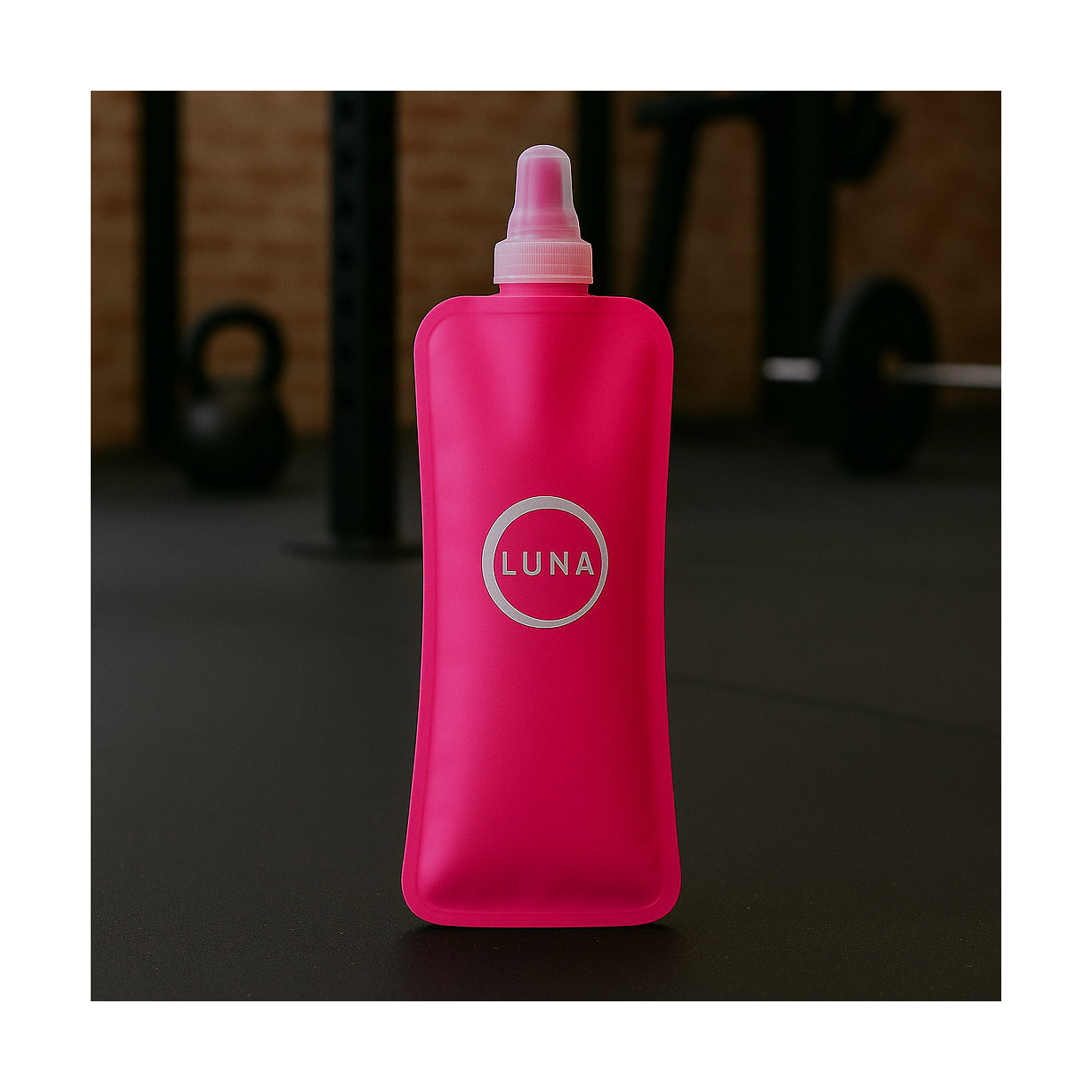 Pink Lunabands Reusable Collapsible Hydration Drinks Bottle