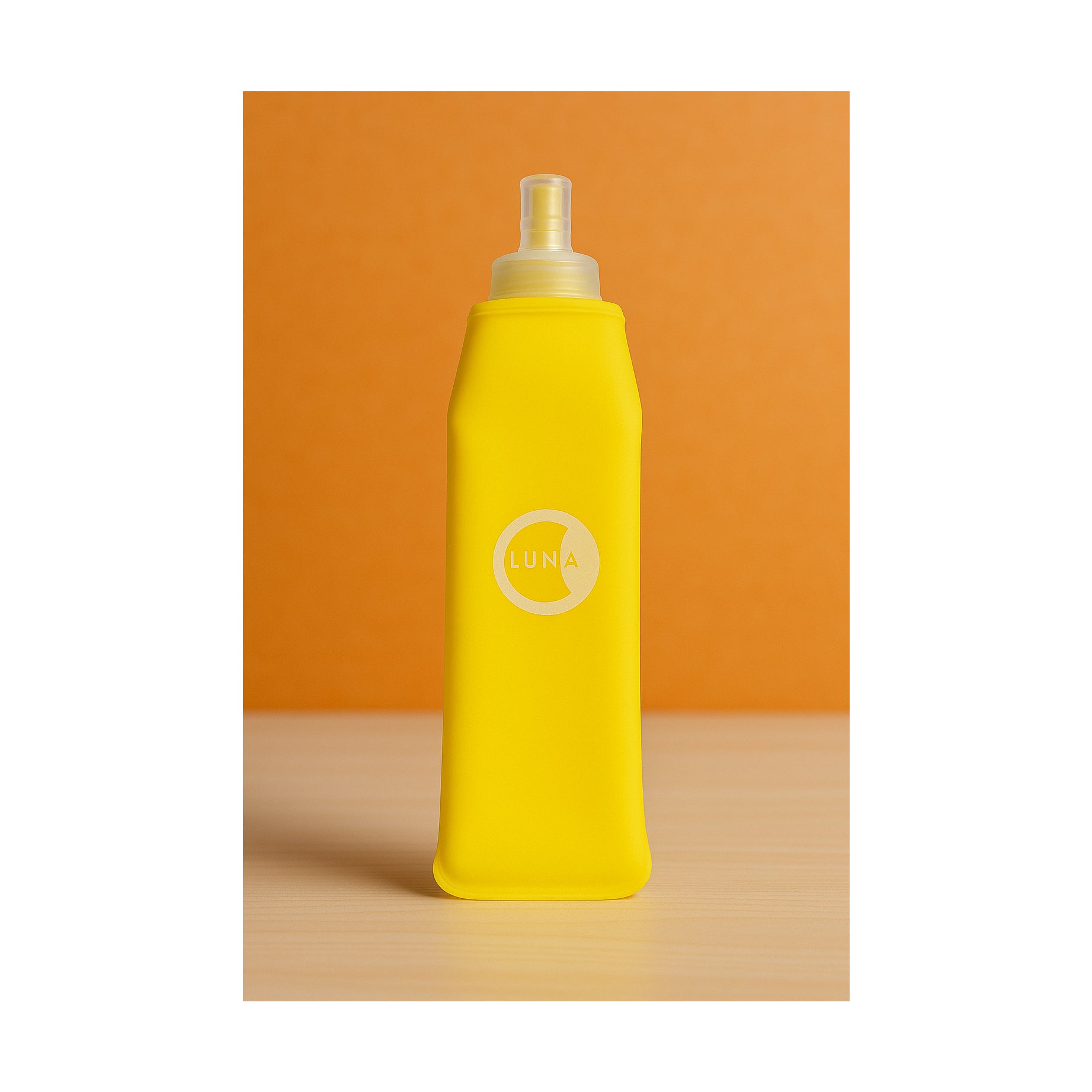 Yellow Lunabands Reusable Collapsible Hydration Drinks Bottle