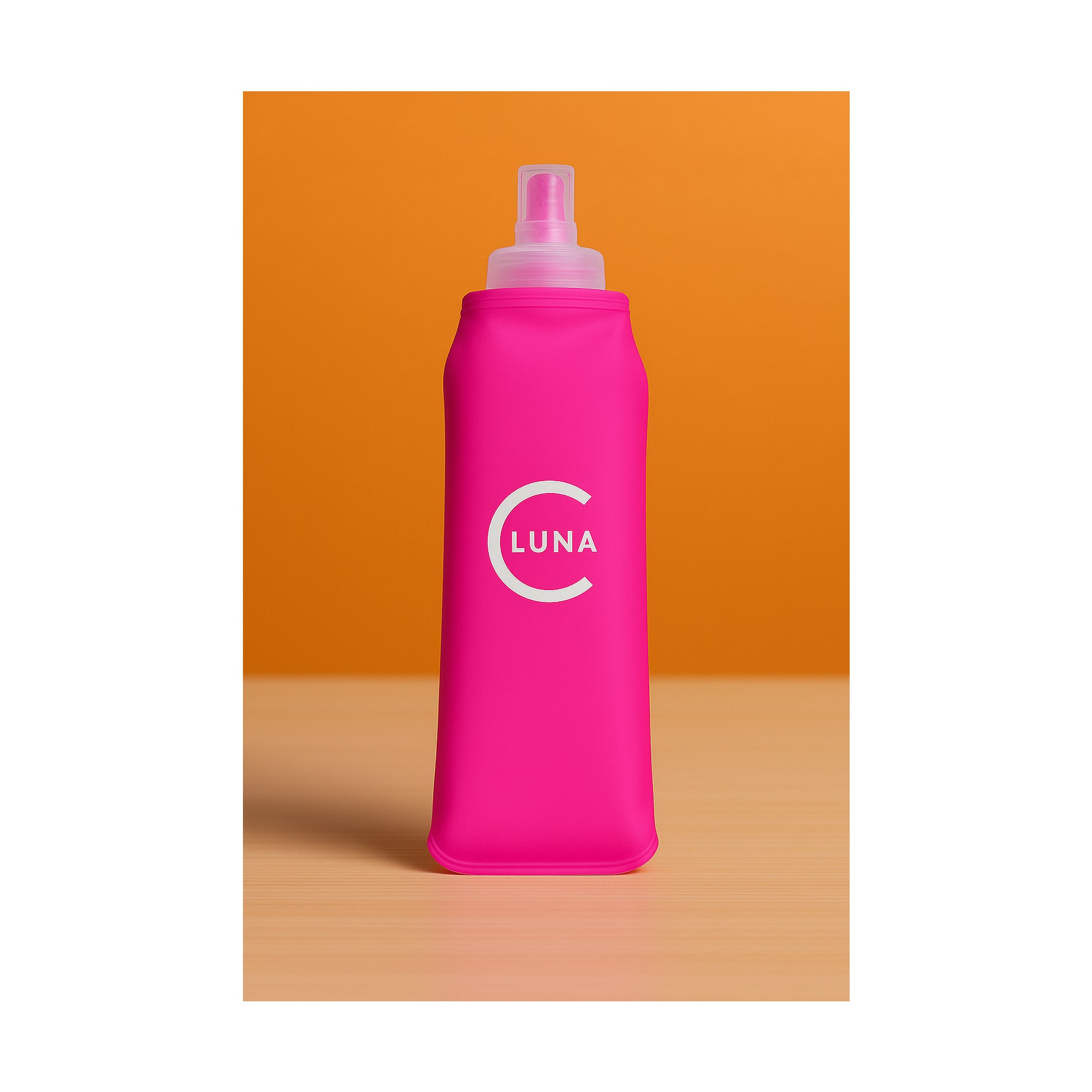 Pink Lunabands Reusable Collapsible Hydration Drinks Bottle