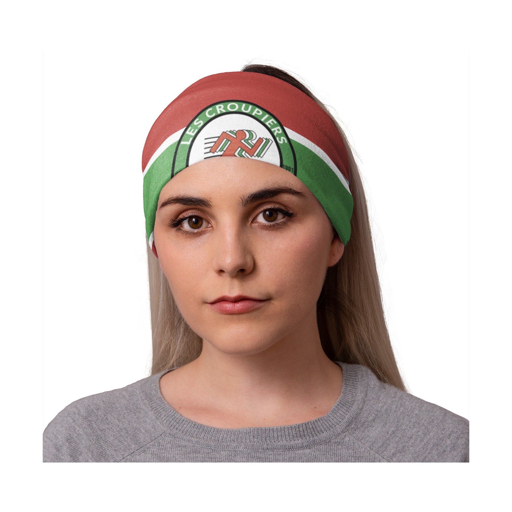 Lunabands Les Croupiers Running Club Cardiff Multi use tubular Bandana Snood Headband