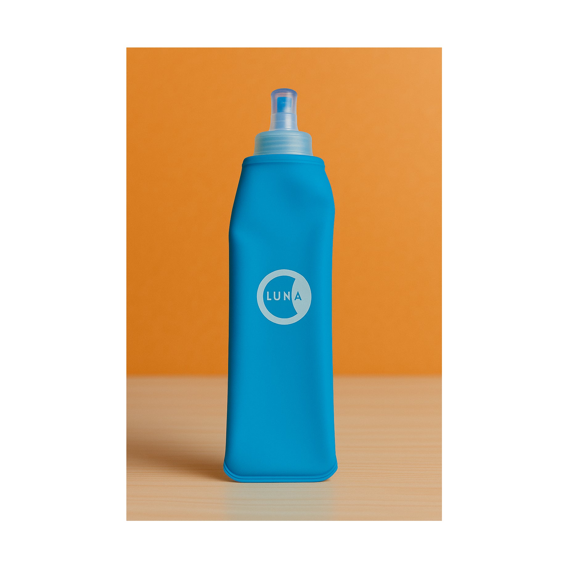 Blue Lunabands Reusable Collapsible Hydration Drinks Bottle