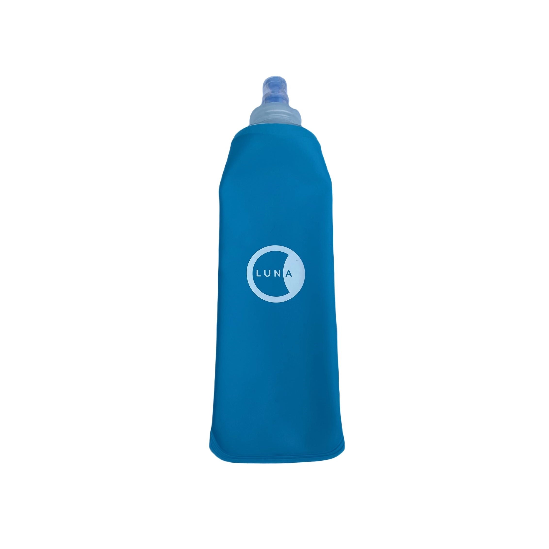 Blue Lunabands Reusable Collapsible Hydration Drinks Bottle