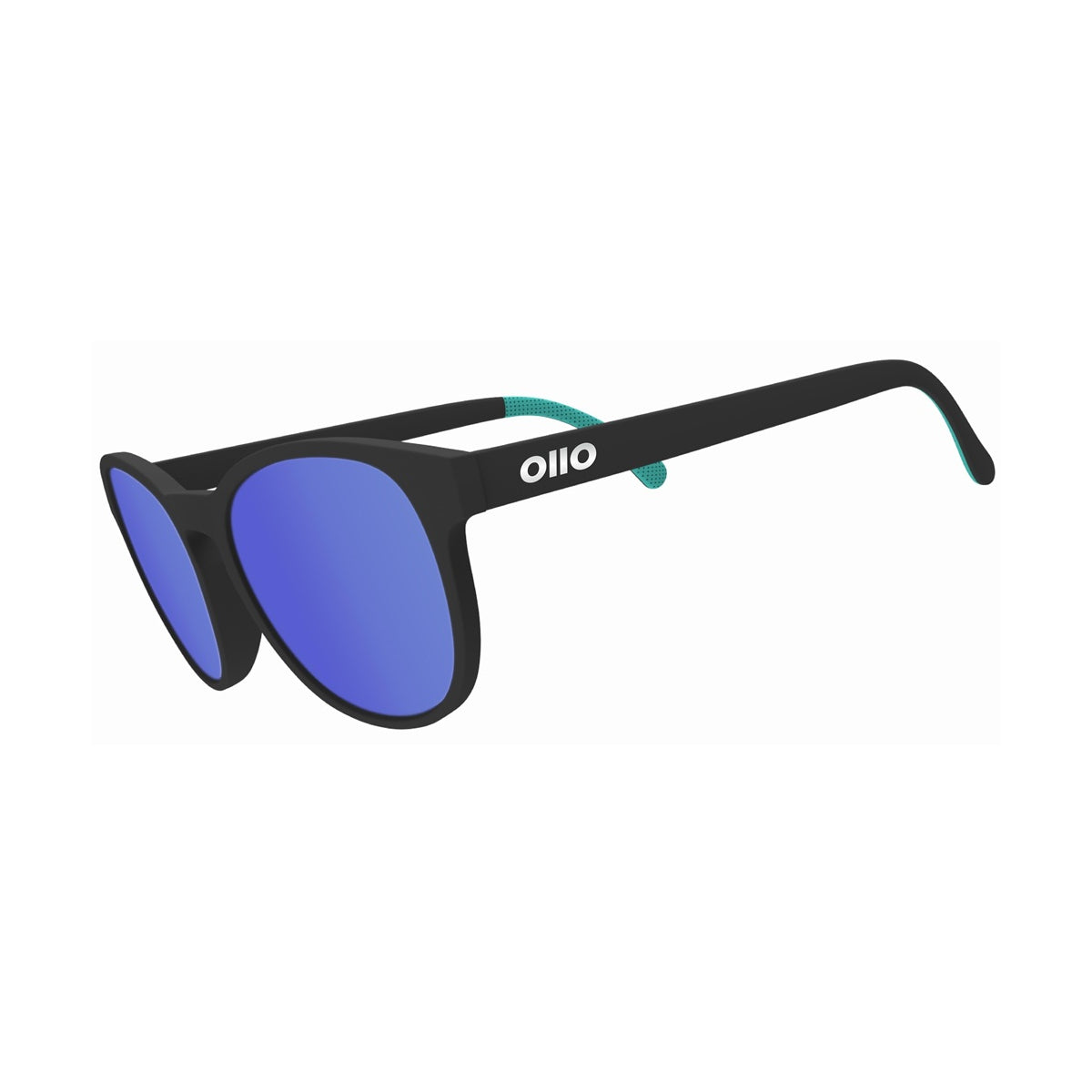 Ollo Pace Eclipse sunglasses with UV400 polarised lenses and a bold black frame, designed for running, cycling, and everyday outdoor adventure.