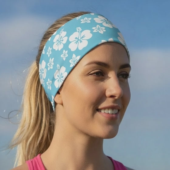 Lunabands Blue Eleu Multi use Running Bandana Headband
