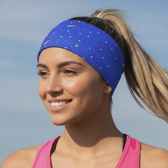 Lunabands_Blue_Galaxy_Multi_use_Running_Bandana_Headband