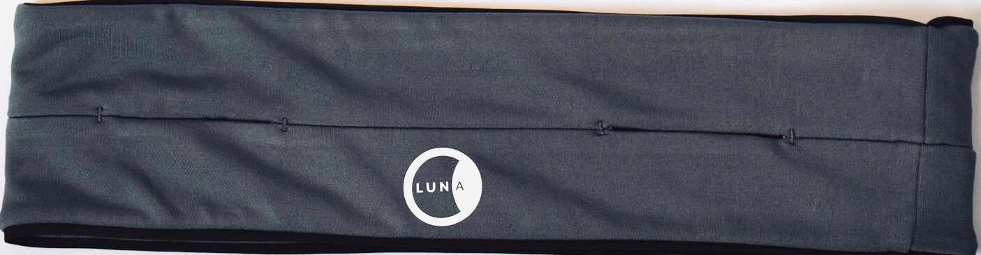 Grey Lunabands lunabelt running fitness waist flip belt 