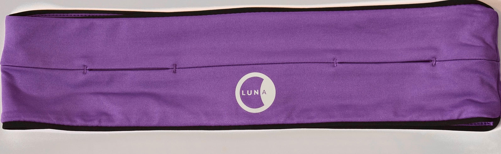 purple Lunabands lunabelt running fitness waist flip belt 