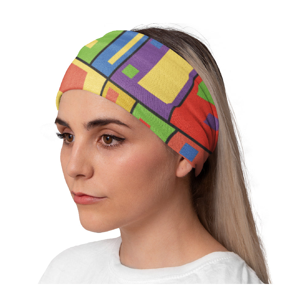 Lunabands Woman Ladies Abstract Designer Multi Use Multifunctional Running Sports Fitness Yoga Gym Bandana Headband Headbands