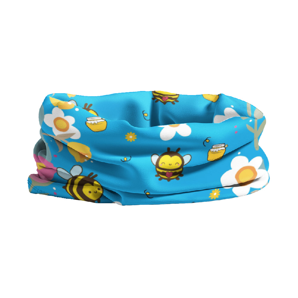 Lunabands Buzz Bumble Bee multi use tubular Running Bandana Headband Tube Scarf Snood Face Mask Hairband Purpose Walking 