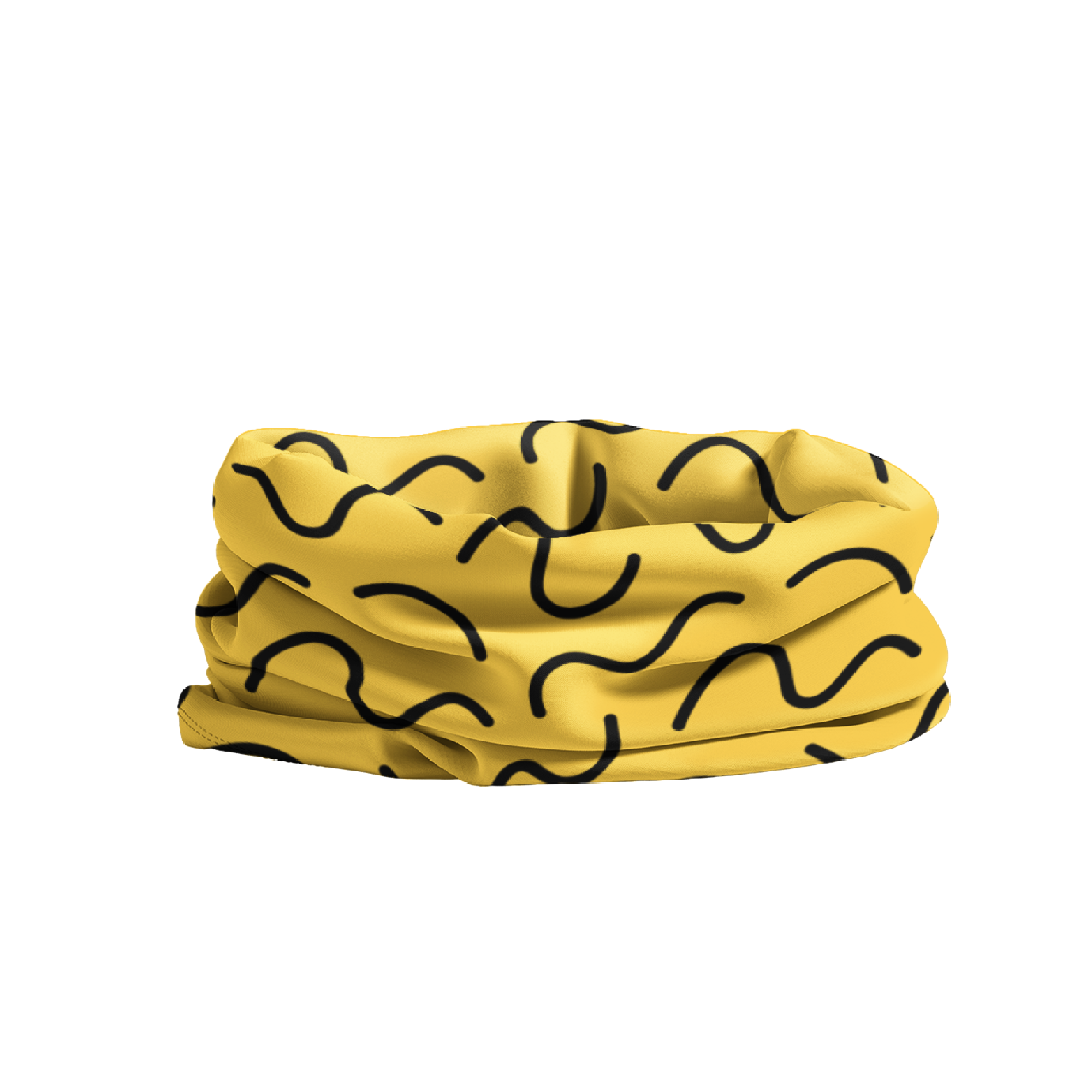 Lunabands Yellow Core Multi use Fitness Running Bandana Snood Headband