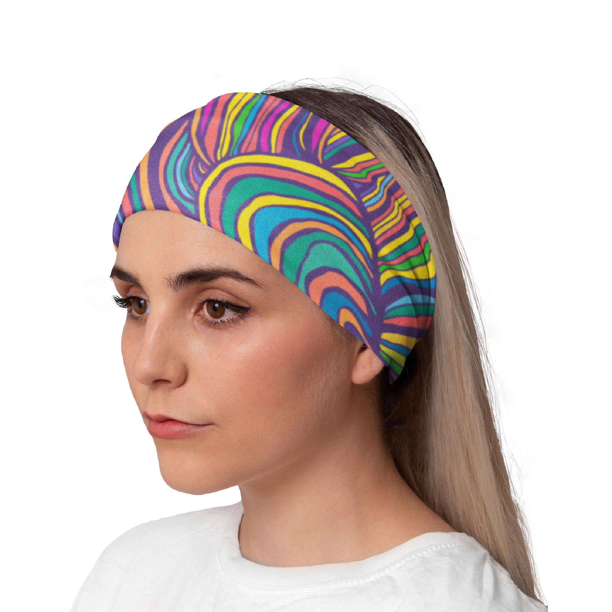 Lunabands Psychedelia 60s Hippy Multi Use Multifunctional Running Sports Fitness Training Bandana Headband Marathon Snood Gyn