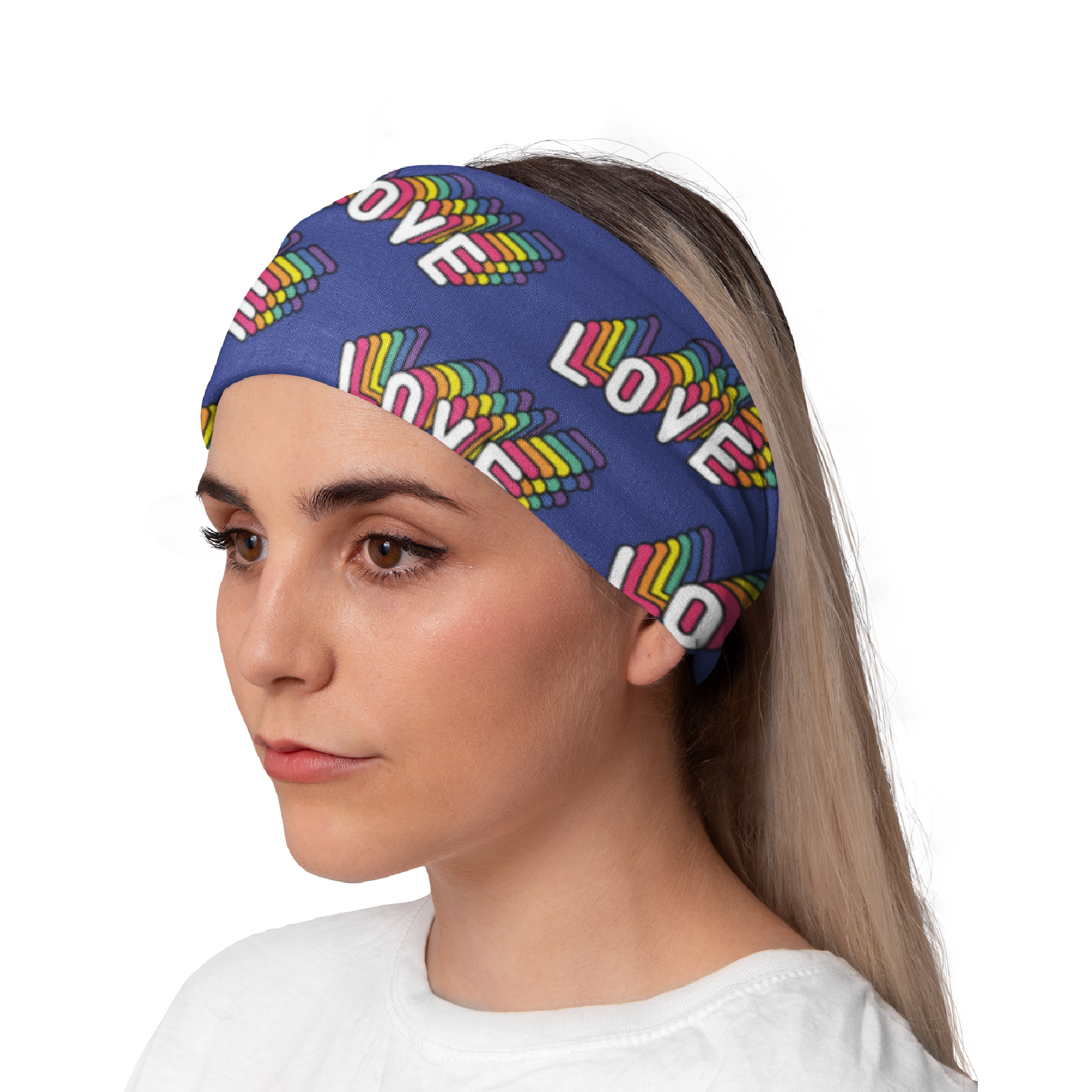 Lunabands Rainbow Gay Pride Designer Multi Use Multifunctional Running Sports Fitness Training Bandana Headband Snood Skiing