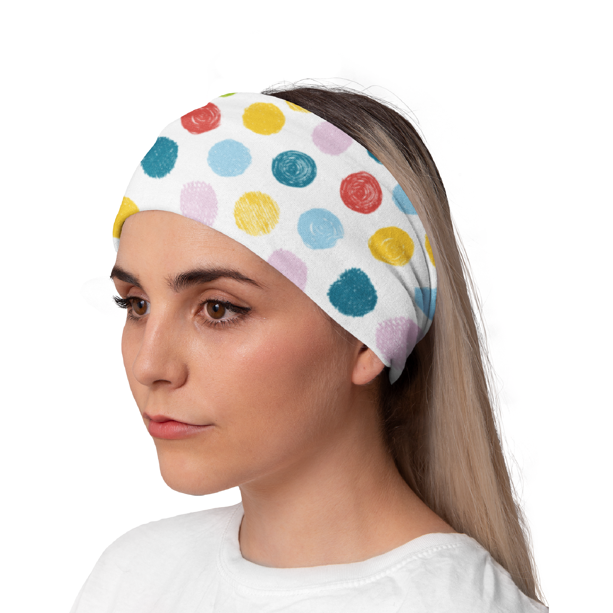 Lunabands Dotty Designer Multi Use Multifunctional Running Sports Fitness Adventure Bandana Headband Snood Active Gym Ski 