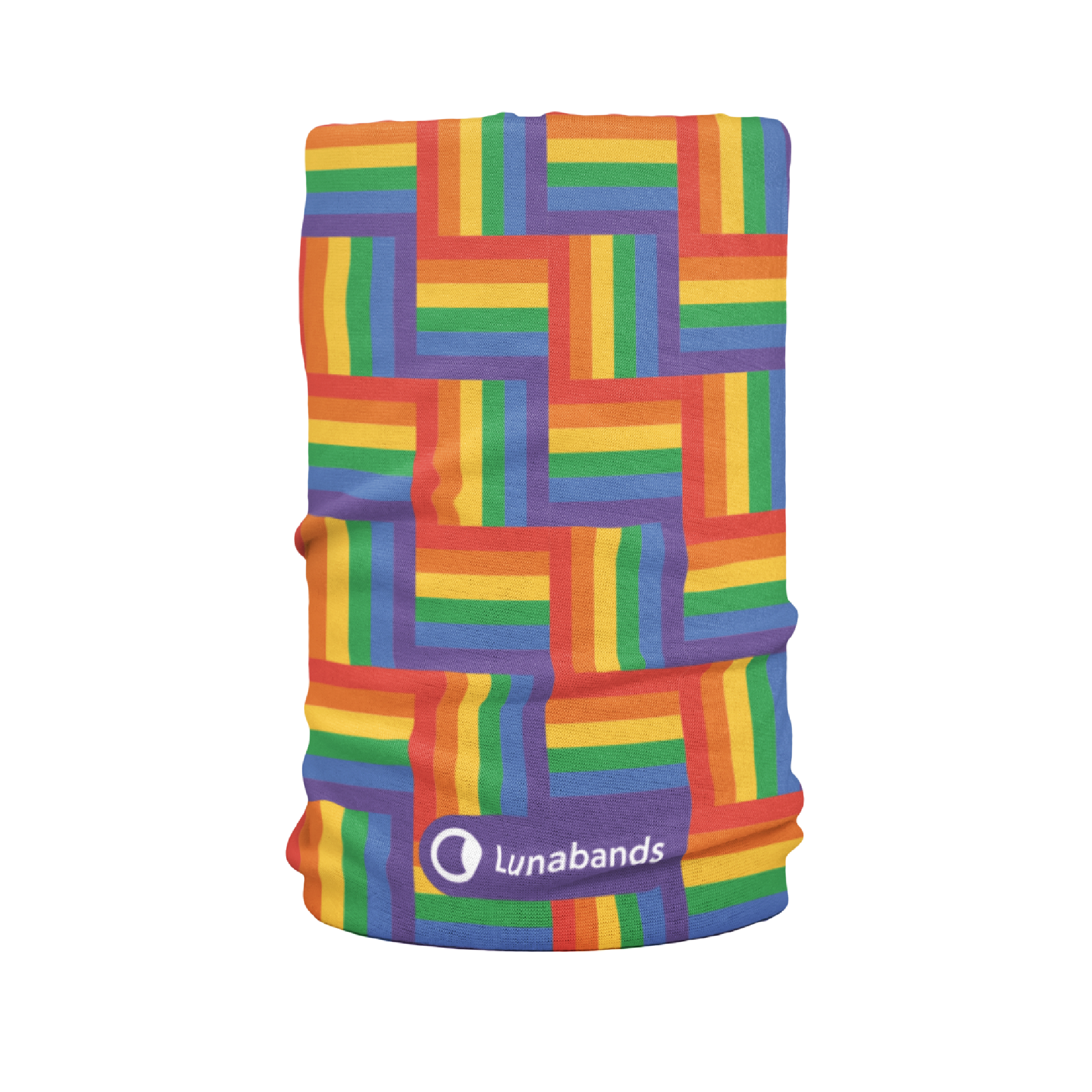 Lunabands Rainbow Gay Pride Designer Multi Use Multifunctional Running Sports Fitness Training Bandana Headband Snood Skiing