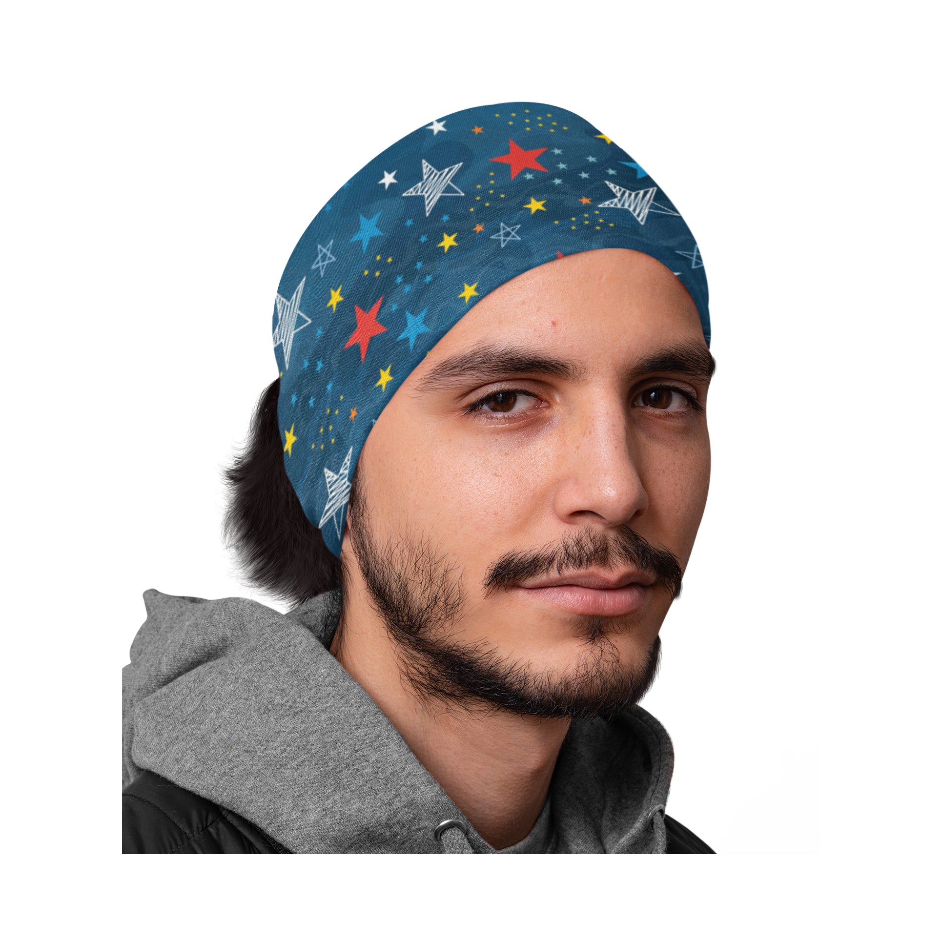 Lunabands Mens Stars Milky Way Designer Multi Use Multifunctional Running Sports Skiing Gym Bandana Headband Headbands