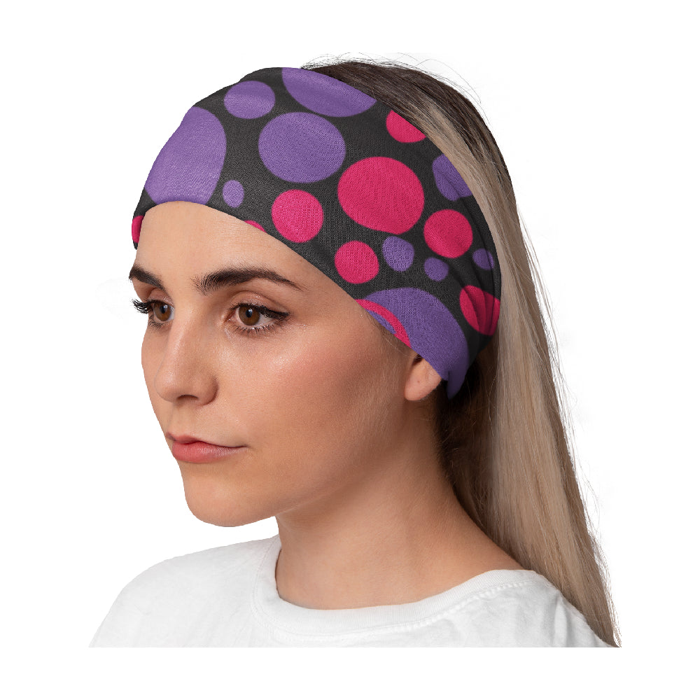 Lunabands Bubblegum Designer Multi Use Multifunctional Running Sports Fitness Adventure Bandana Headband Snood Active Marathon