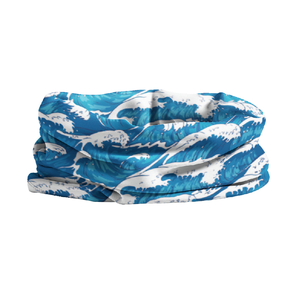 Lunabands Ocean Sea Waves Designer Multi Use Multifunctional Running Sports Fitness Training Bandana Headband Marathon Snood