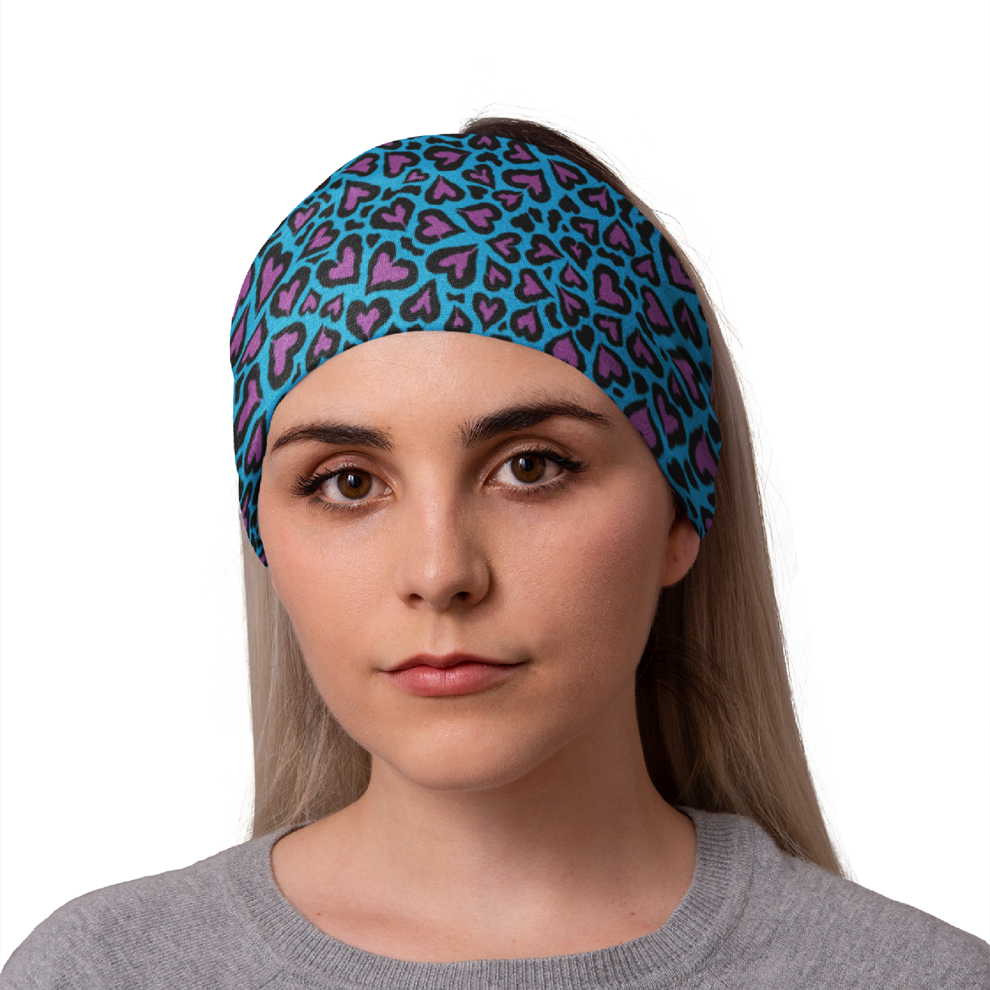 Lunabands Love Hearts Designer Multi Use Multifunctional Running Sports Fitness Training Bandana Headband Marathon Snood Gym