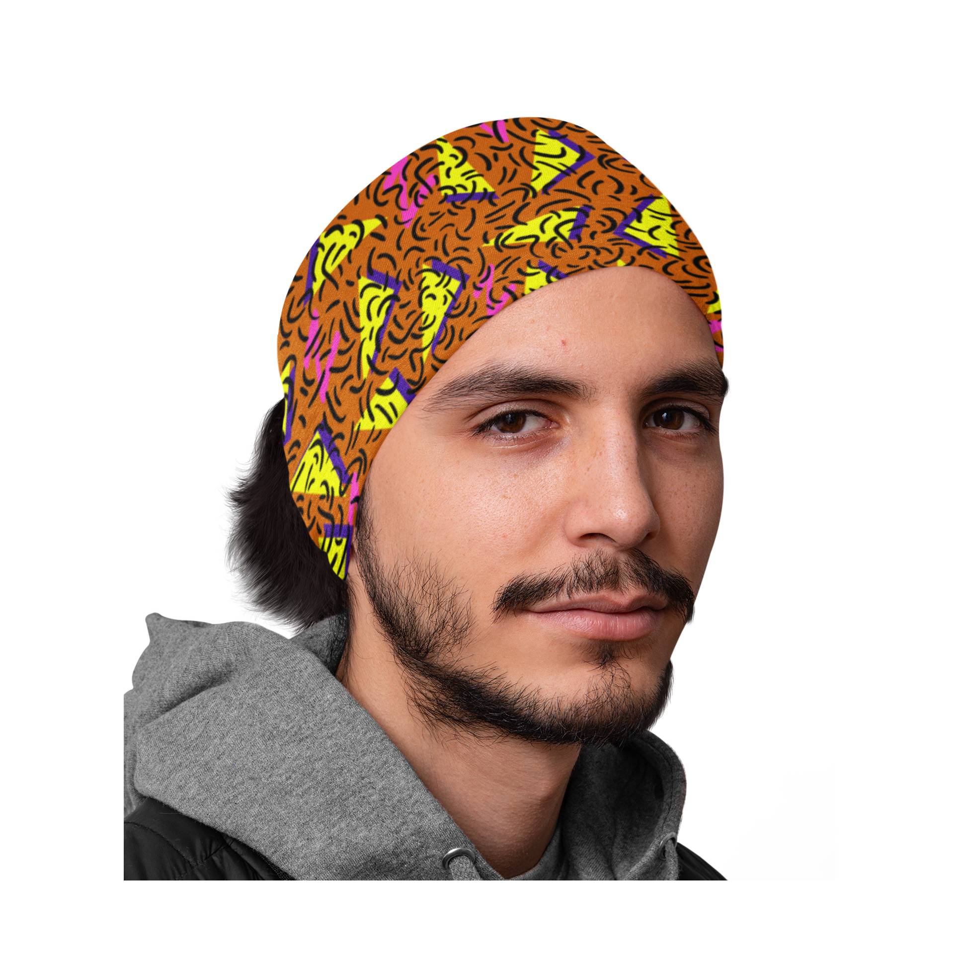 Lunabands Mens Fashion Designer Multi Use Multifunctional Trail Running Sports Skiing Gym Snood Bandana Headband Headbands