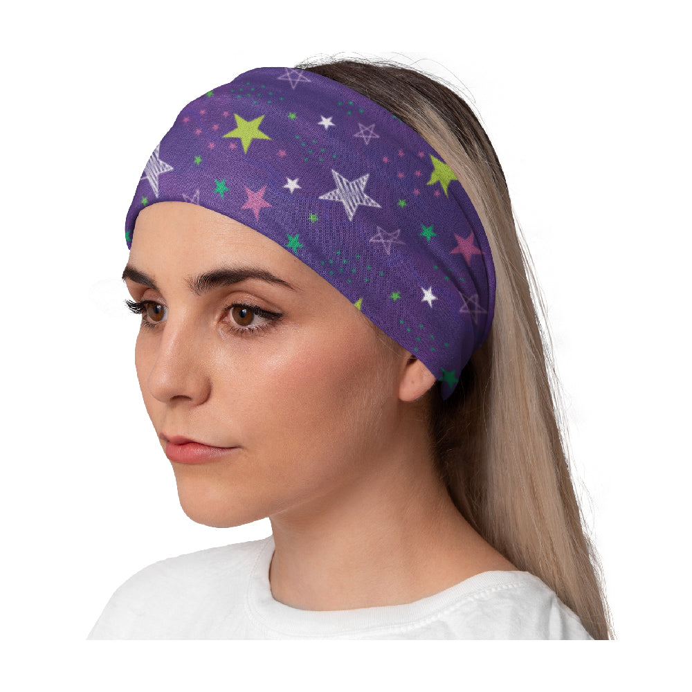 Lunabands Stary Night Multi Use Multifunctional Running Sports Fitness Training Bandana Headband half Marathon Snood Gyn Yoga