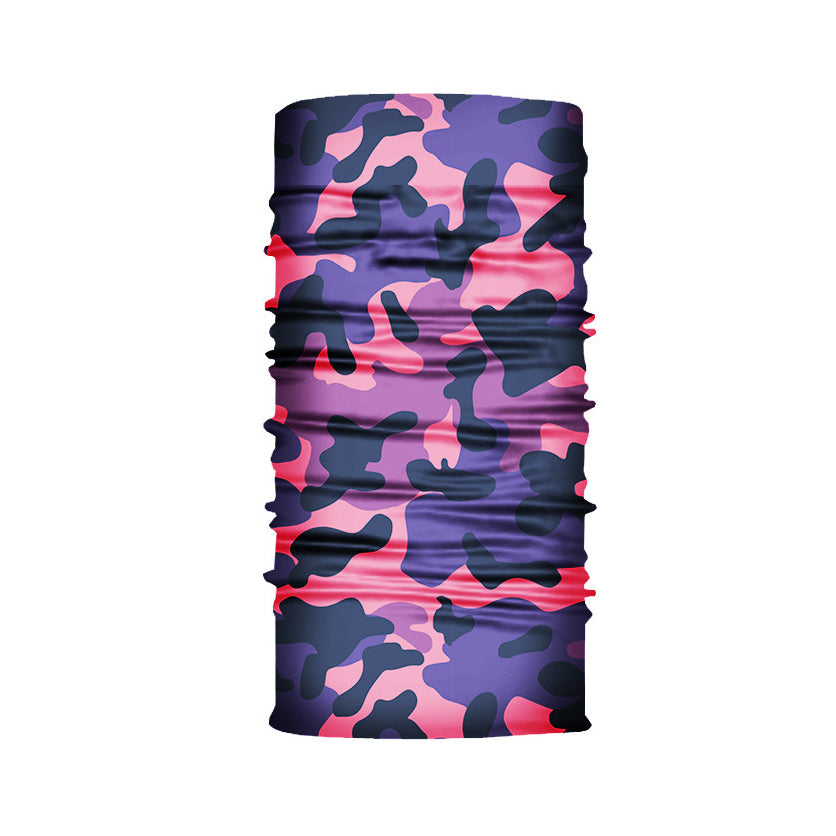 Lunabands Pink Camo Womans Ladies Fashion Designer Multi Use Multifunctional Trail Running Gym Snood Bandana Headband Fitness Headbands