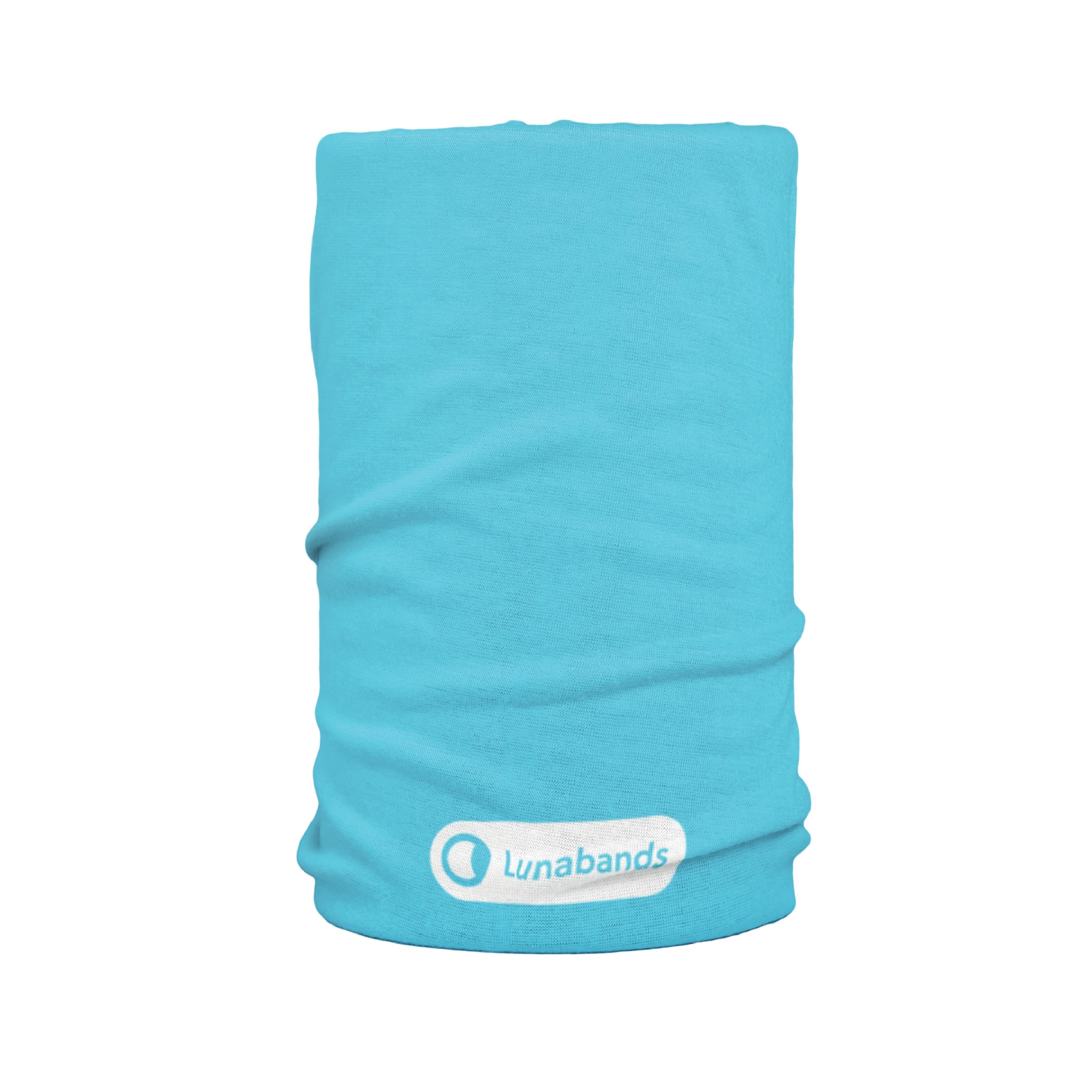 Lunabands Designer Turquoise Block Colour Multi Use Multifunctional Running Sports Yoga Gym Bandana Headband Headbands