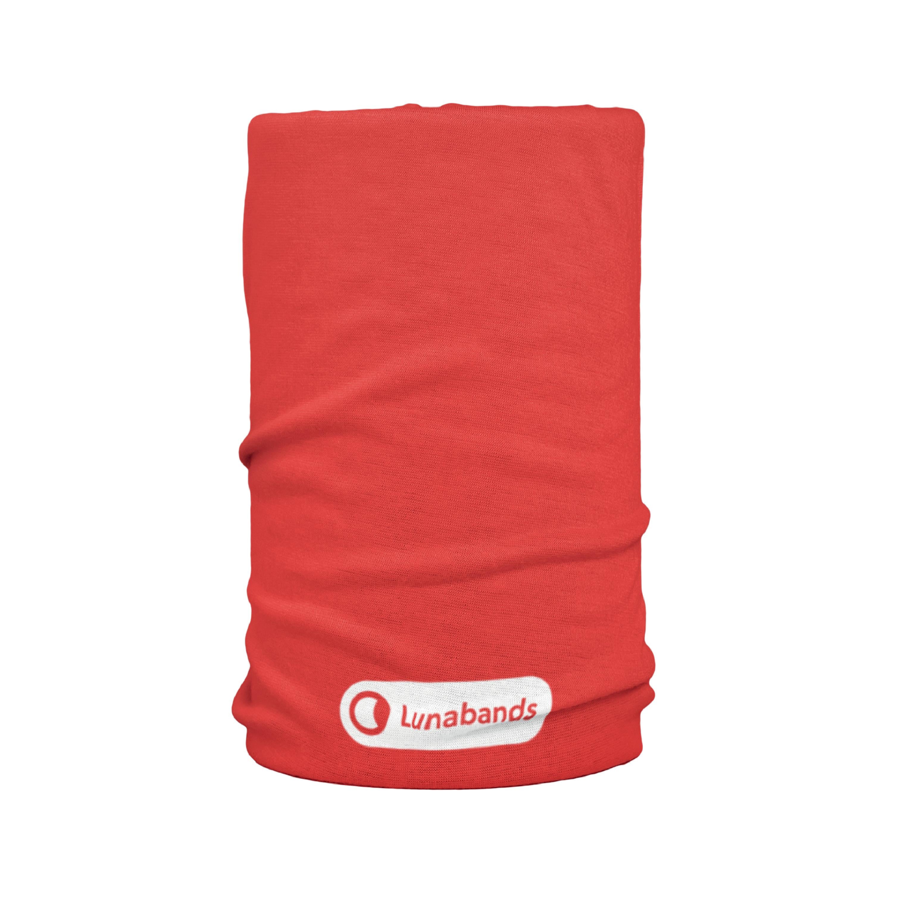 Lunabands Designer Red Block colour Multi Use Multifunctional Running Sports Fitness Yoga Gym Bandana Headband Headbands