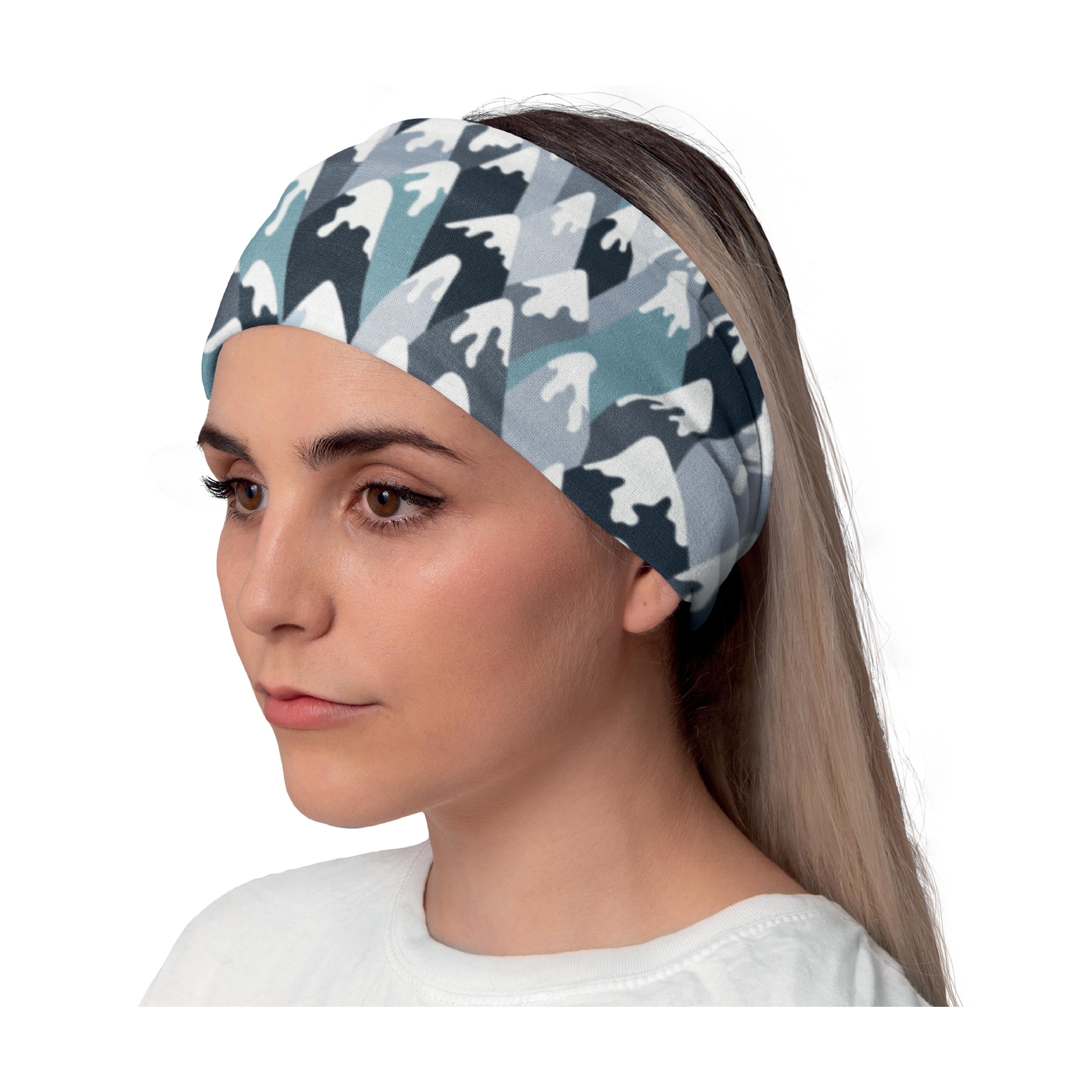 Lunabands Snow Mountains Designer Multi Use Multifunctional Running Sports Fitness Training Bandana Headband Marathon Snood