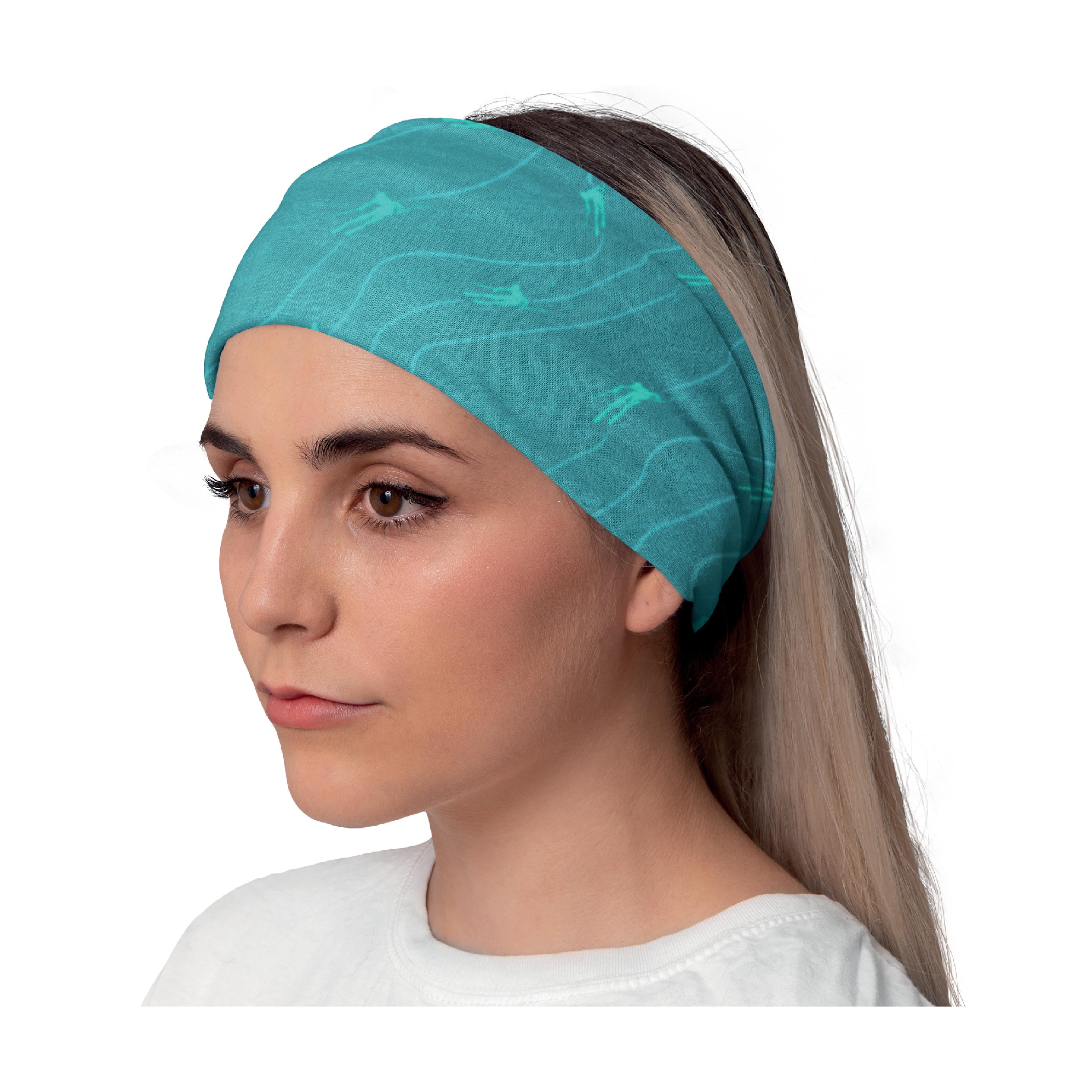 Lunabands Ski Skiing Designer Multi Use Multifunctional Running Sports Fitness Adventure Bandana Headband Snood Marathon Gym